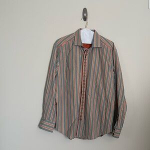 Robert Graham Long sleeve striped shirt XXL.